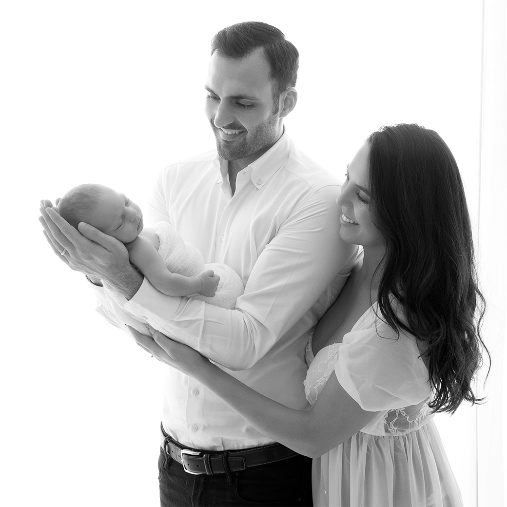 Babyfotografie München Mama und Papa