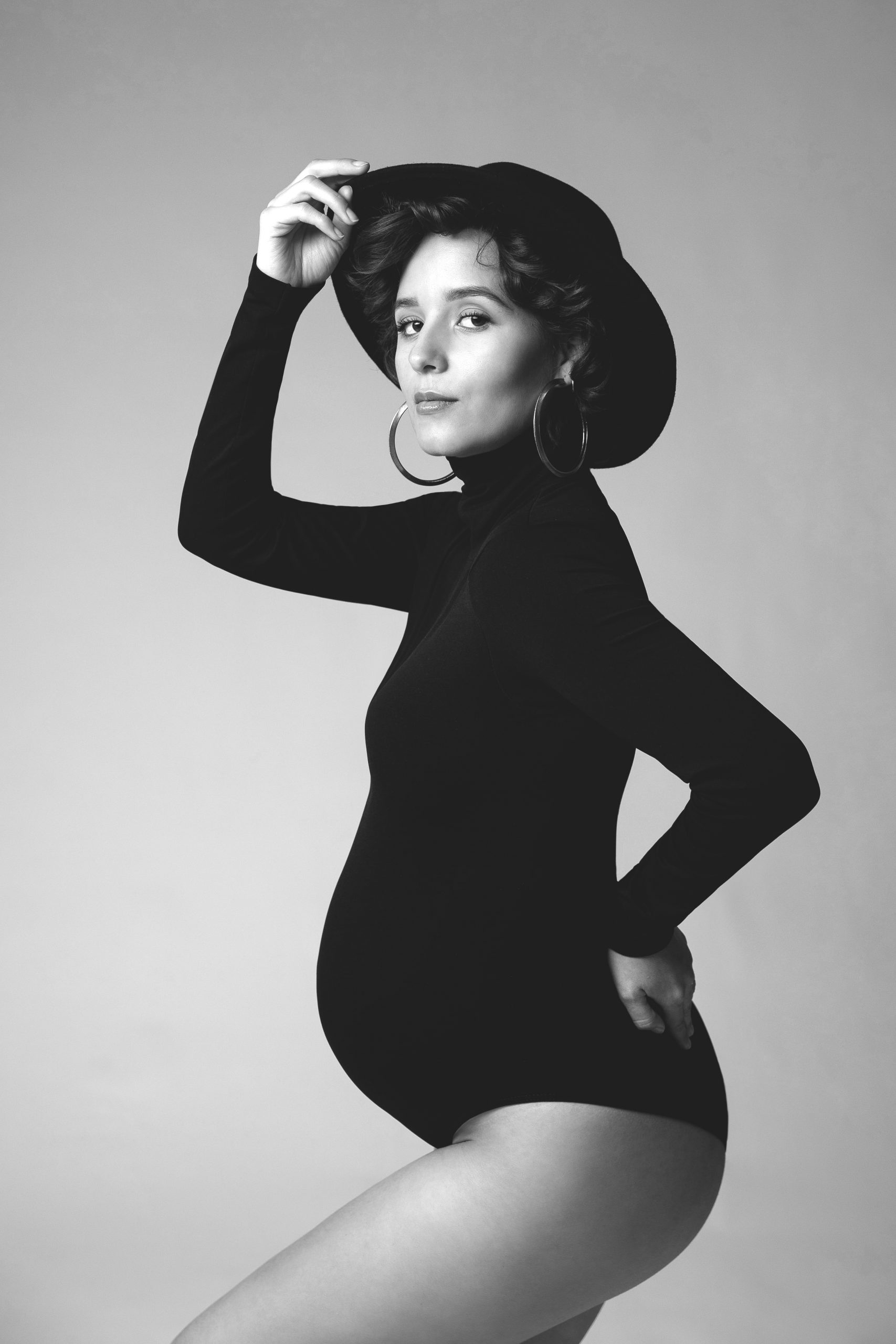 Schwangerschafts Fotoshooting-Schwarz & Weiß